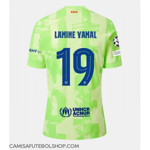 Camisa de time de futebol Barcelona Lamine Yamal #19 Replicas 3º Equipamento 2024-25 Manga Curta